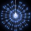  8 db karácsonyi hideg fehér csillagfény 140 db LED 17 cm