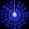  2 db karácsonyi kék csillagfény 140 db LED 17 cm