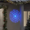  8 db karácsonyi kék csillagfény 140 db LED 17 cm