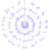  8 db karácsonyi kék csillagfény 140 db LED 17 cm
