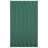  12 db zöld horganyzott acél tetőpanel 60 x 36 cm