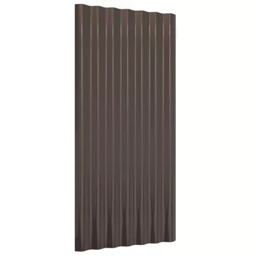  36 db barna porszórt acél tetőpanel 80x36 cm
