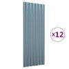  12 db szürke porszórt acél tetőpanel 100 x 36 cm