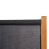  fekete 3 paneles térelválasztó 210 x 180 cm