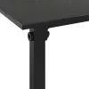  4 részes fekete polyrattan kültéri ülőgarnitúra párnákkal