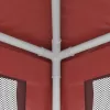  piros HDPE rendezvénysátor 4 hálós oldalfallal 3x4 m
