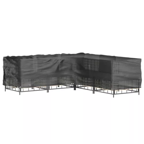  L-alakú kerti bútorhuzat 16 fűzőlyukkal 250 x 250 x 70 cm