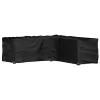 L-alakú kerti bútorhuzat 16 fűzőlyukkal 285 x 285 x 90 cm