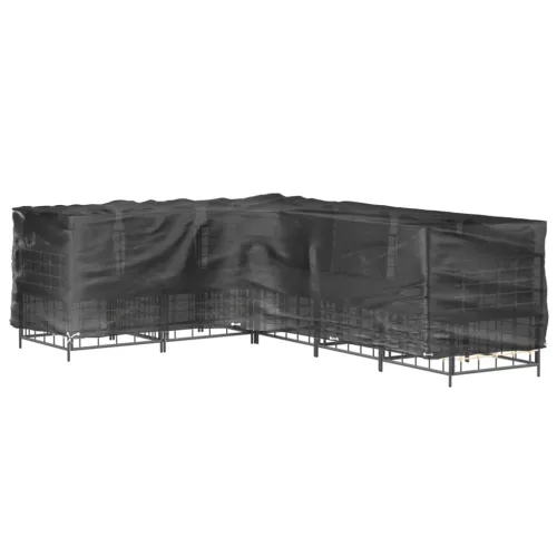  L-alakú kerti bútorhuzat 18 fűzőlyukkal 285 x 220 x 80 cm