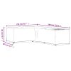  L-alakú kerti bútorhuzat 16 fűzőlyukkal 210 x 260 x 80 cm