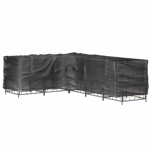  L-alakú kerti bútorhuzat 16 fűzőlyukkal 260 x 210 x 80 cm