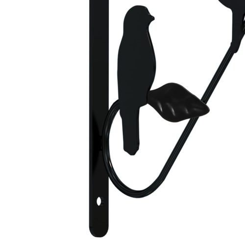  4 db fekete acél függő kaspótartó