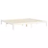  fehér tömör fenyőfa ágy matrac nélkül 200 x 200 cm