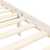  fehér tömör fenyőfa ágy matrac nélkül 200 x 200 cm