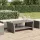  szürke polyrattan dohányzóasztal 100 x 50 x 40 cm