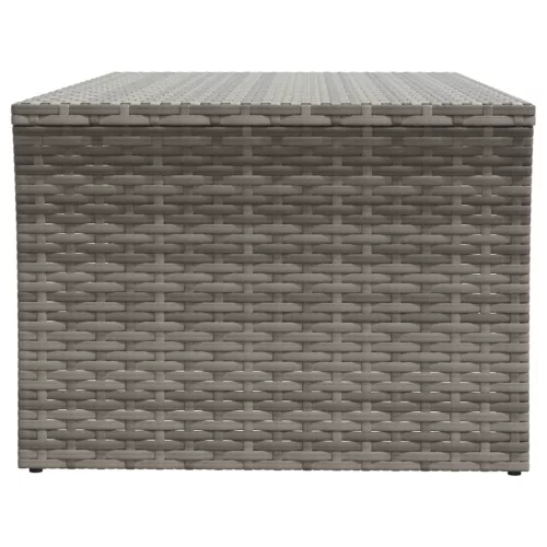  szürke polyrattan dohányzóasztal 100 x 50 x 40 cm