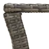  szürke polyrattan dohányzóasztal 100 x 50 x 40 cm