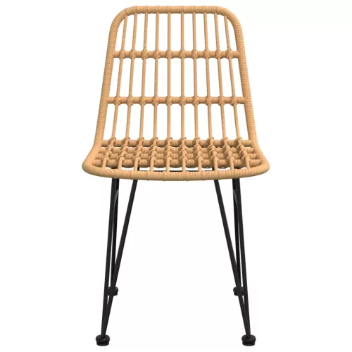  2 db polietilén rattan kerti szék 48 x 62 x 84 cm