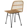  2 db polietilén rattan kerti szék 48 x 62 x 84 cm