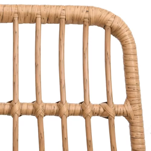  2 db polietilén rattan kerti szék 48 x 62 x 84 cm