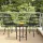  2 db fekete polietilén rattan kerti szék 48 x 62 x 84 cm
