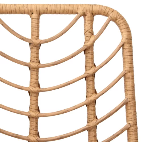  2 db bárszék polietilén rattan és acél 45 x 56 x 103,5 cm
