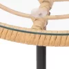  edzett üveg és acél étkezőasztal Ø55 cm