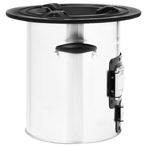  ezüstszínű acél fatüzelésű kempingtűzhely 51,5 x 35 x 30,5 cm