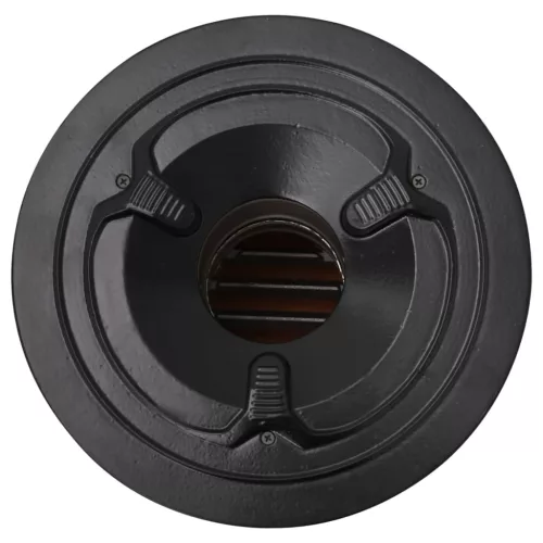  ezüstszínű acél fatüzelésű kempingtűzhely 51,5 x 35 x 30,5 cm