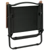  2 db fekete oxford szövet camping szék 54 x 43 x 59 cm