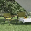  2 db zöld oxford szövet camping szék 54 x 43 x 59 cm