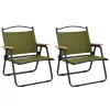  2 db zöld oxford szövet camping szék 54 x 43 x 59 cm