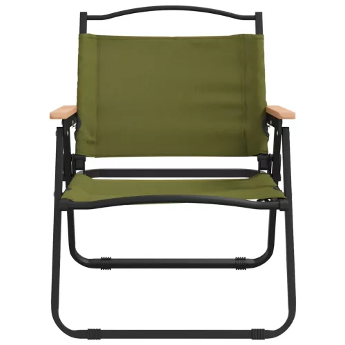  2 db zöld oxford szövet camping szék 54 x 43 x 59 cm
