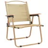  2 db bézs oxford szövet camping szék 54 x 55 x 78 cm