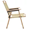  2 db bézs oxford szövet camping szék 54 x 55 x 78 cm