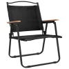  2 db fekete oxford szövet camping szék 54 x 55 x 78 cm