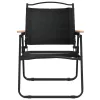  2 db fekete oxford szövet camping szék 54 x 55 x 78 cm