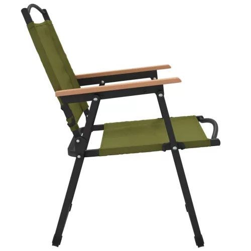  2 db zöld oxford szövet camping szék 54x55x78 cm