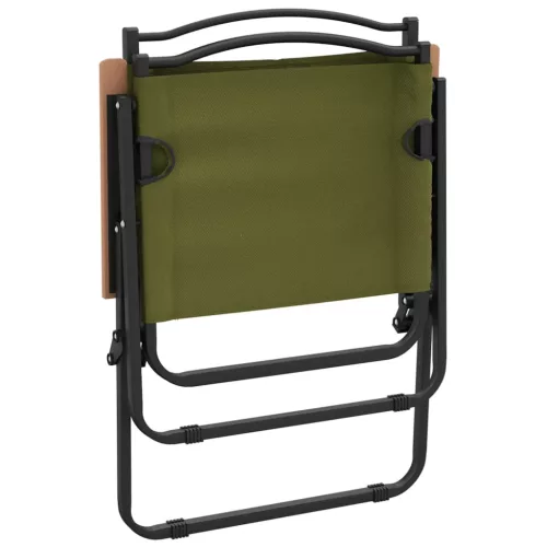  2 db zöld oxford szövet camping szék 54x55x78 cm