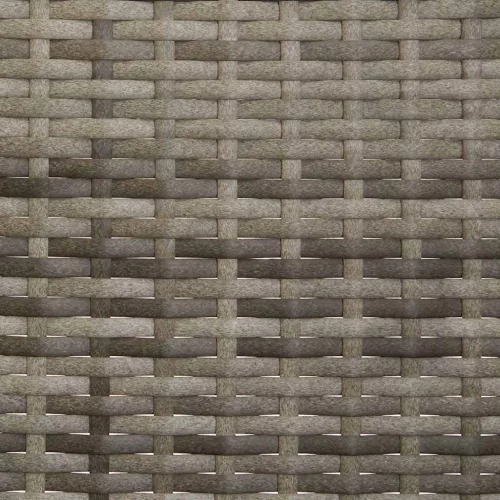  2 személyes szürke polyrattan kerti kanapé párnával