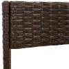  4 részes barna polyrattan kerti ülőgarnitúra párnákkal