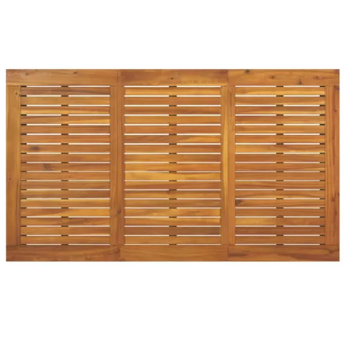  tömör akácfa kerti asztal U-alakú lábakkal 140 x 80 x 75 cm