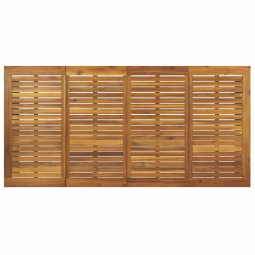  tömör akácfa kerti asztal U-alakú lábakkal 200 x 90 x 75 cm