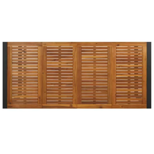  tömör akácfa kerti asztal U-alakú lábakkal 200 x 90 x 75 cm