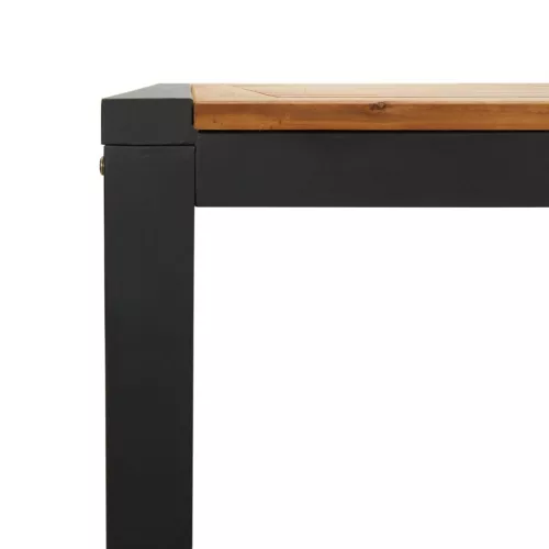  tömör akácfa kerti asztal U-alakú lábakkal 200 x 90 x 75 cm