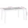  tömör akácfa kerti asztal 150 x 90 x 75 cm