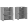  2 db betonszürke faliszekrény 69,5 x 34 x 90 cm