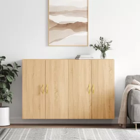  2 db sonoma tölgy fali szekrény 69,5 x 34 x 90 cm