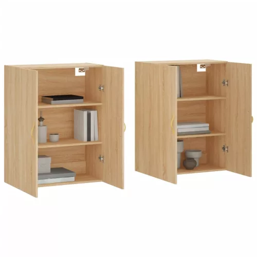  2 db sonoma tölgy fali szekrény 69,5 x 34 x 90 cm