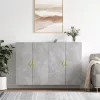  2 db betonszürke faliszekrény 69,5 x 34 x 90 cm
